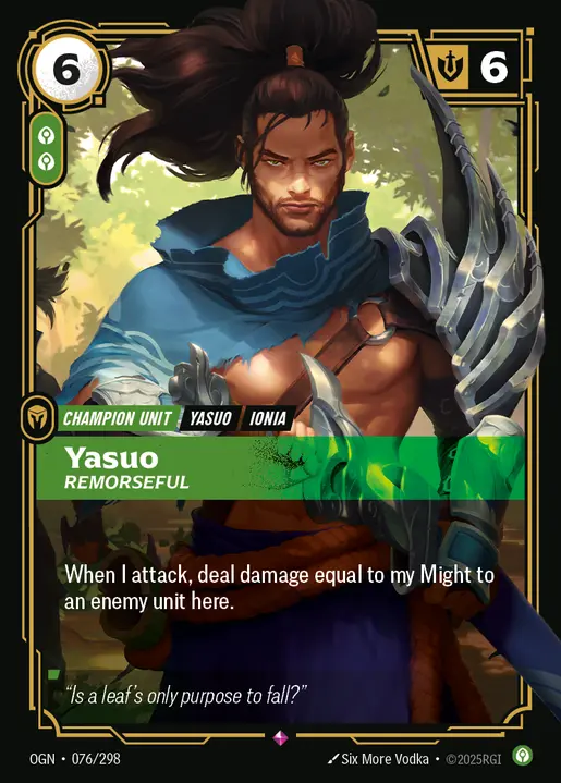 Yasuo Remorseful