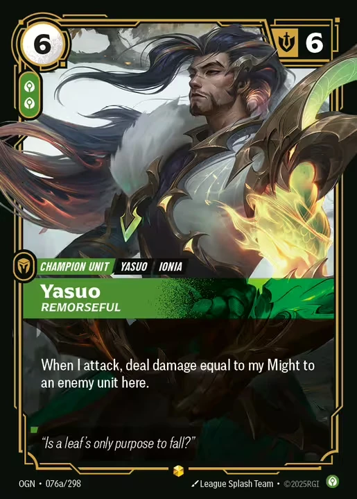 Yasuo Remorseful