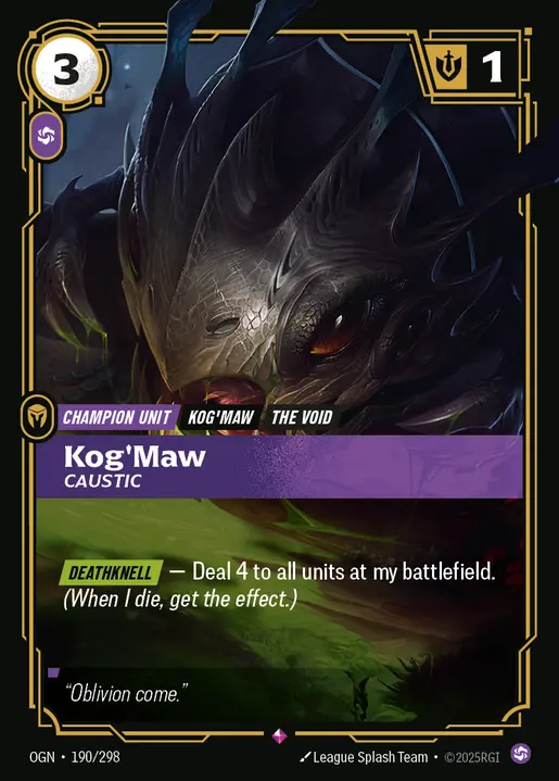 Kog'Maw, Caustic