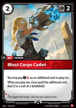 Alternate art: SFD-013-2