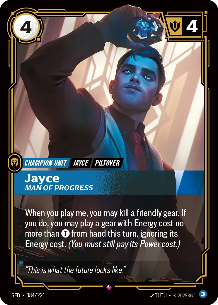 Jayce, Man of Progress