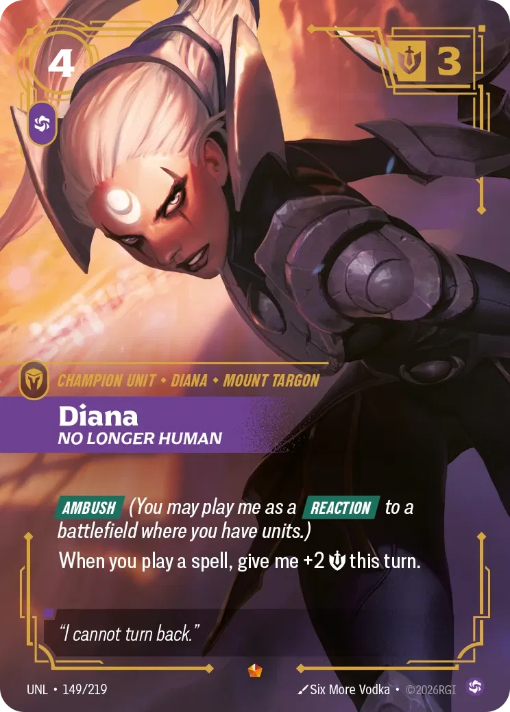Diana, No Longer Human