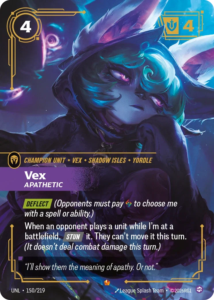 Vex, Apathetic