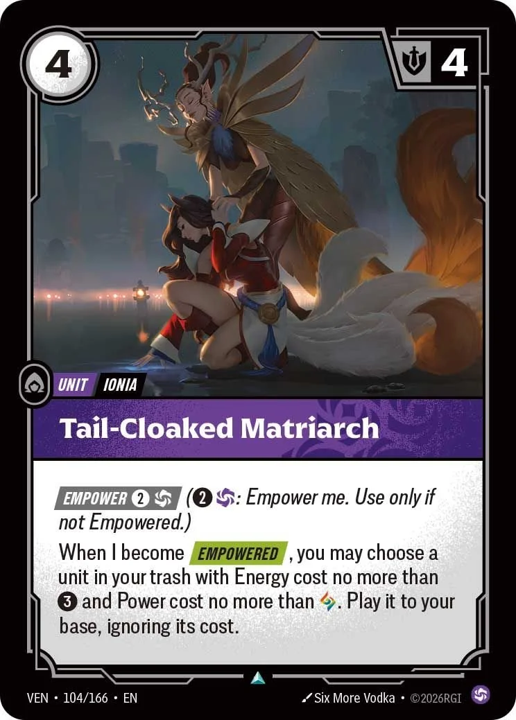 VEN-104 Tail-Cloaked Matriarch
